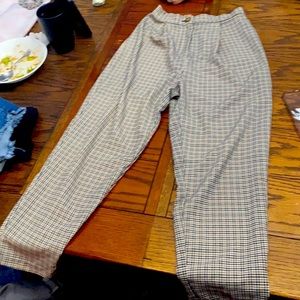 H&M checkered pants